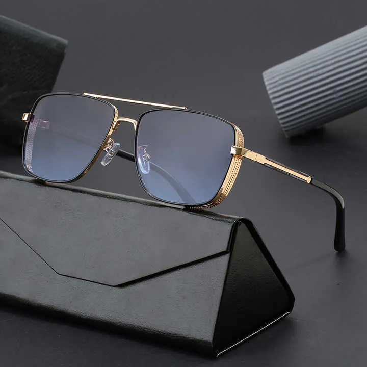نظارات شمسية عصرية جديدة بطراز رائج نظارات قيادة نظارات ظلال متدرجة للرجال New Fashion Trendy Style Sunglasses Driving Glasses Gradient Shades Eyewear for Men