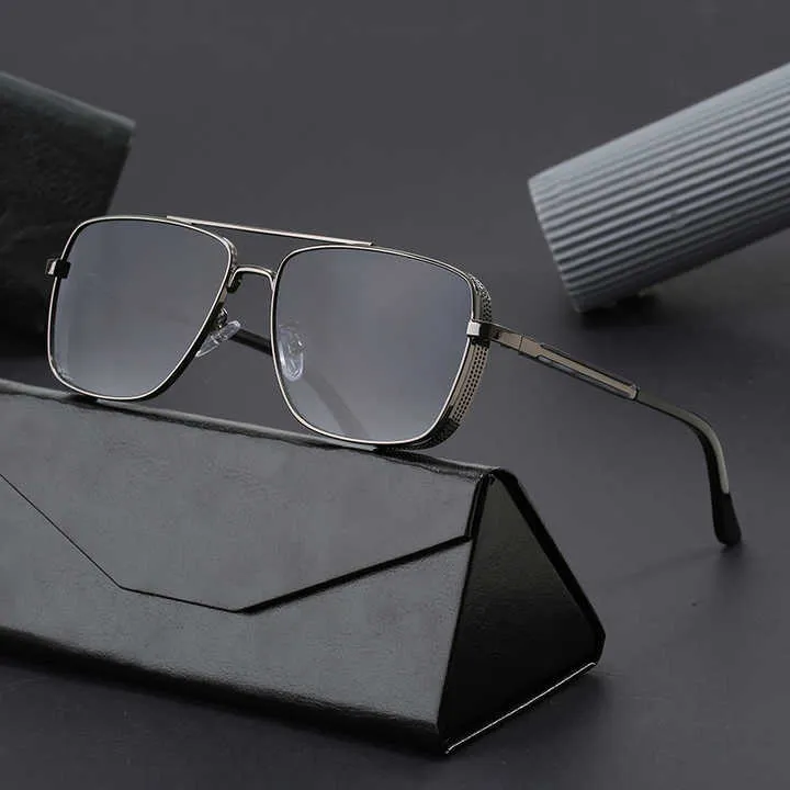 نظارات شمسية عصرية جديدة بطراز رائج نظارات قيادة نظارات ظلال متدرجة للرجال New Fashion Trendy Style Sunglasses Driving Glasses Gradient Shades Eyewear for Men
