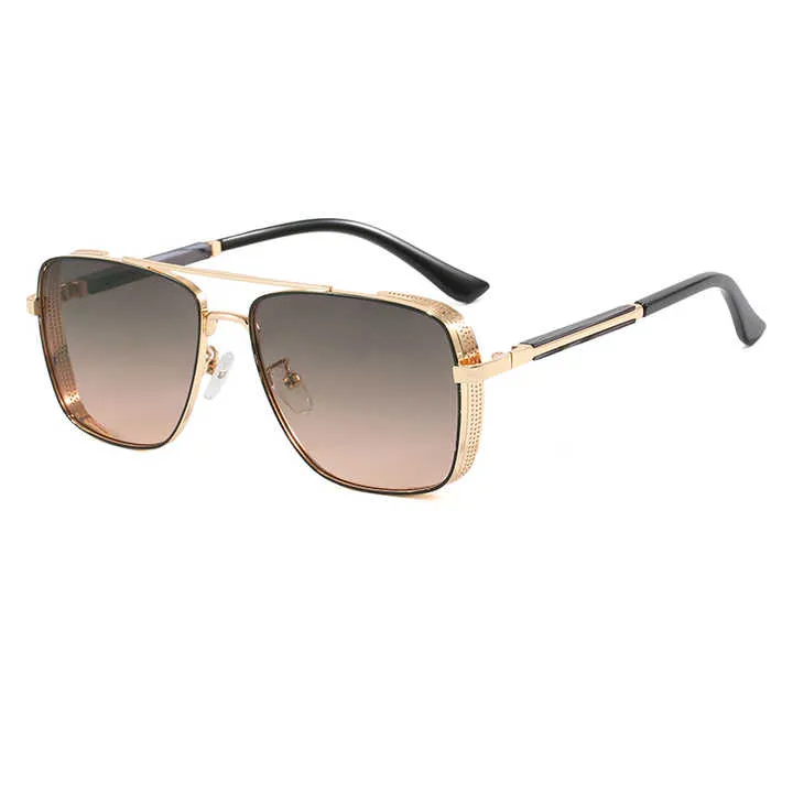 نظارات شمسية عصرية جديدة بطراز رائج نظارات قيادة نظارات ظلال متدرجة للرجال New Fashion Trendy Style Sunglasses Driving Glasses Gradient Shades Eyewear for Men
