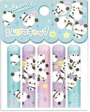 12315 QLIA 5 PENCIL CAPS-Panda-DISCONTINUED
