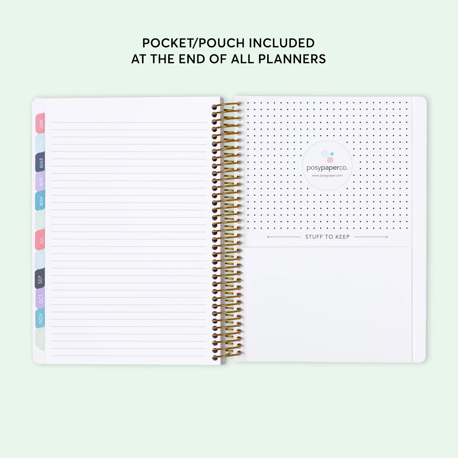 6x9 Student Planner - Colorful Florals White