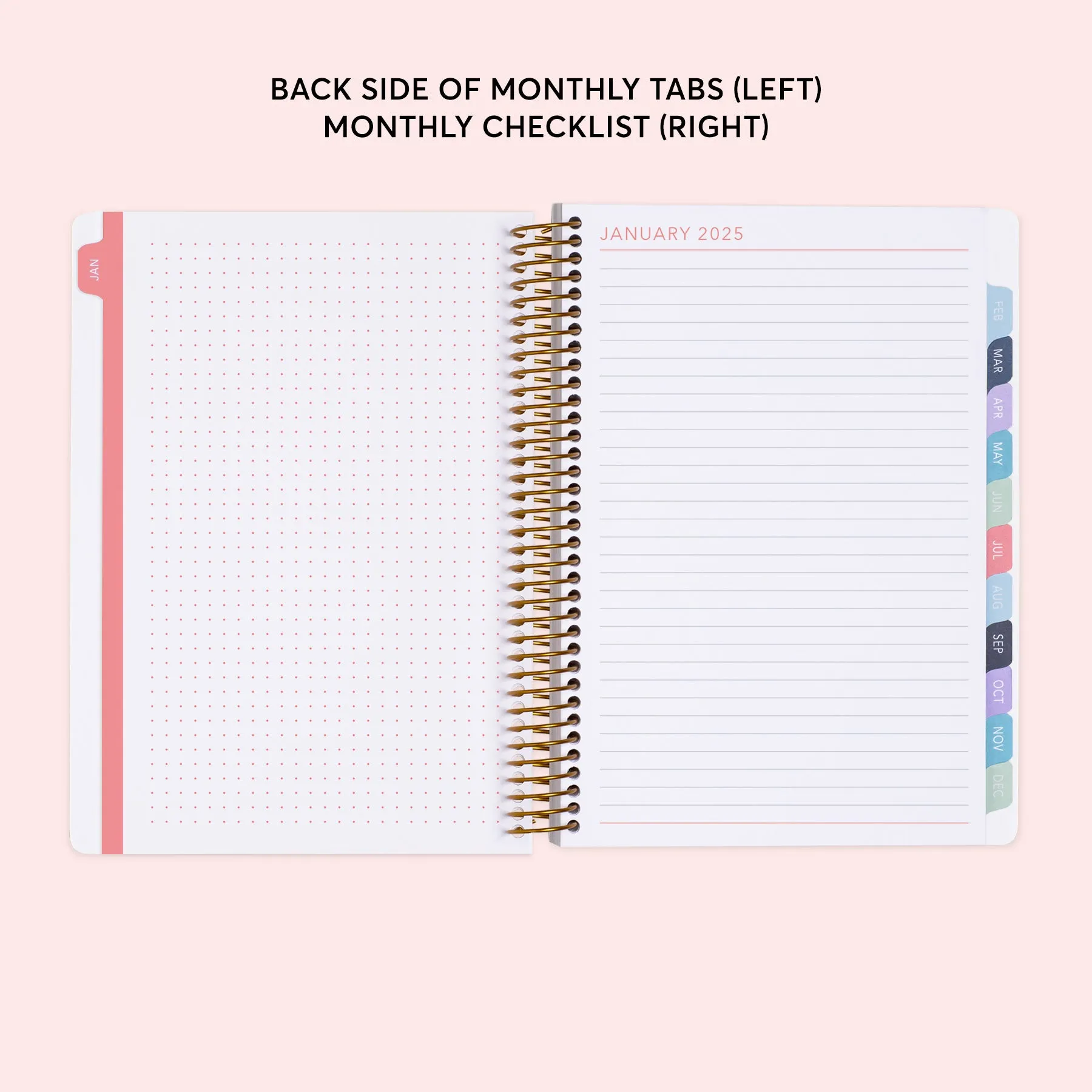 6x9 Weekly Planner - Colorful Florals White