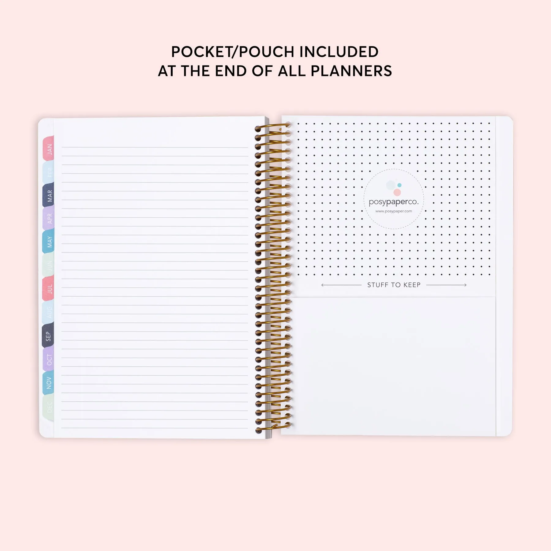 6x9 Weekly Planner - Colorful Florals White