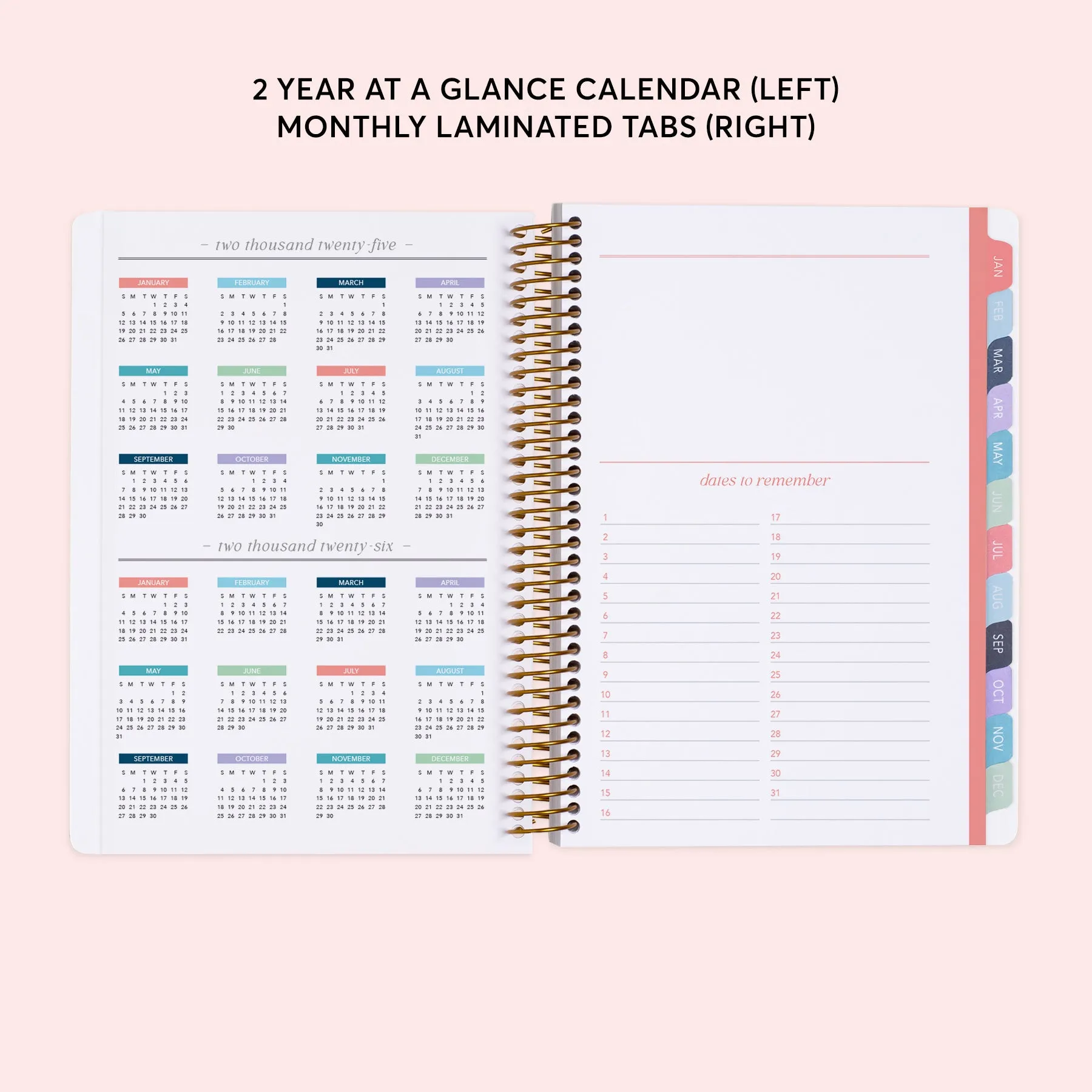 6x9 Weekly Planner - Colorful Florals White
