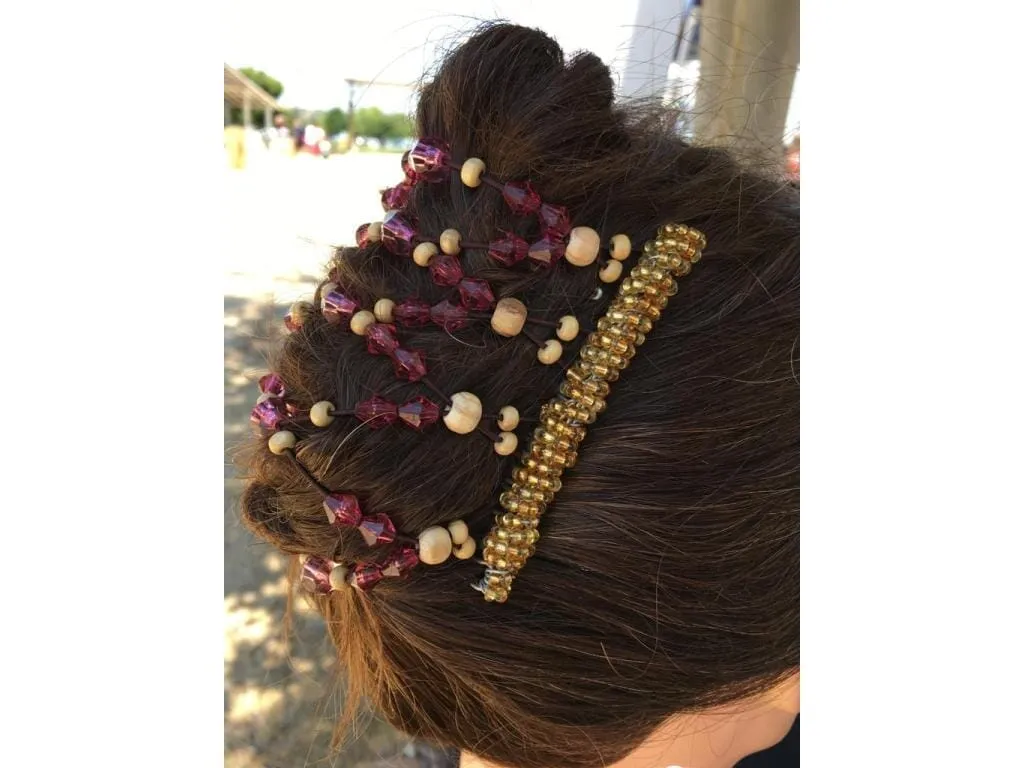 African Butterfly Wire Hair Clip - 9 Tong 586
