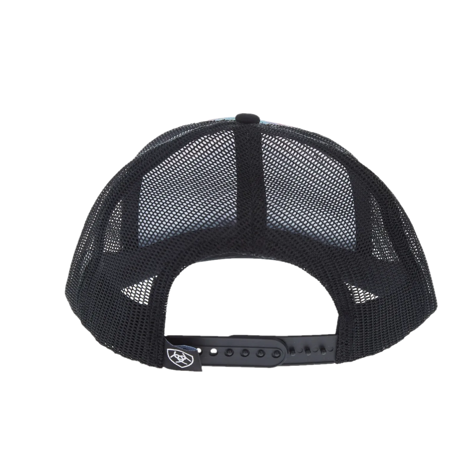 Ariat Men's Striped Shield Graphic Black Trucker Cap A300027001