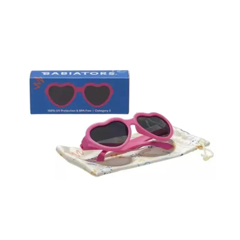 Babiators - Baby Sunglasses Original Hearts Paparazzi Pink Smoke