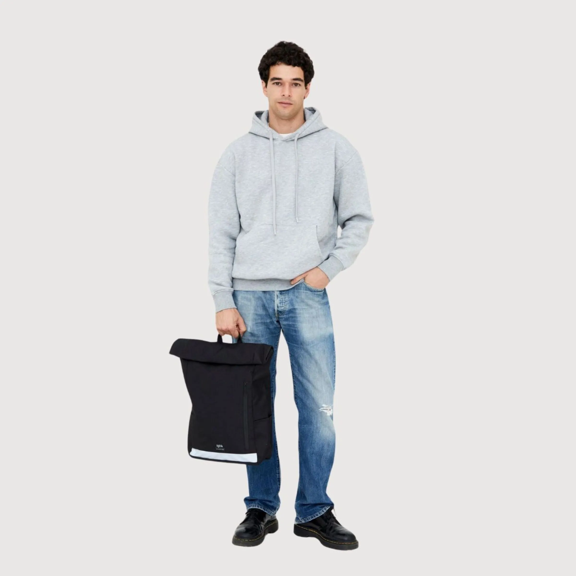 Backpack Roll Reflective Black | Lefrik