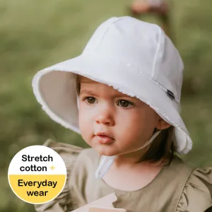 BEDHEAD TODDLER BUCKET HAT RUFFLE WHITE