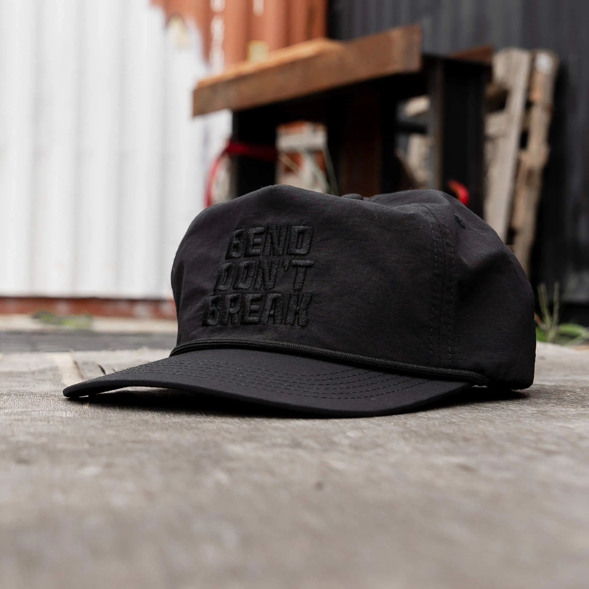 Bend Don't Break Subdued Crushable Edition Rope SnapBack Hat
