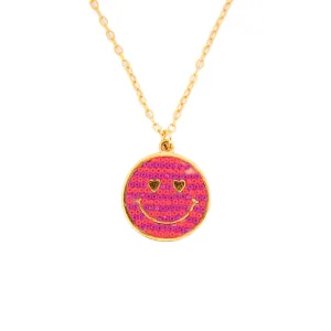 Big Smiley Choker Necklace