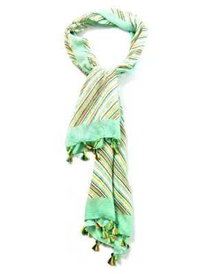 Broshia Viscose Printed Tassel Scarf