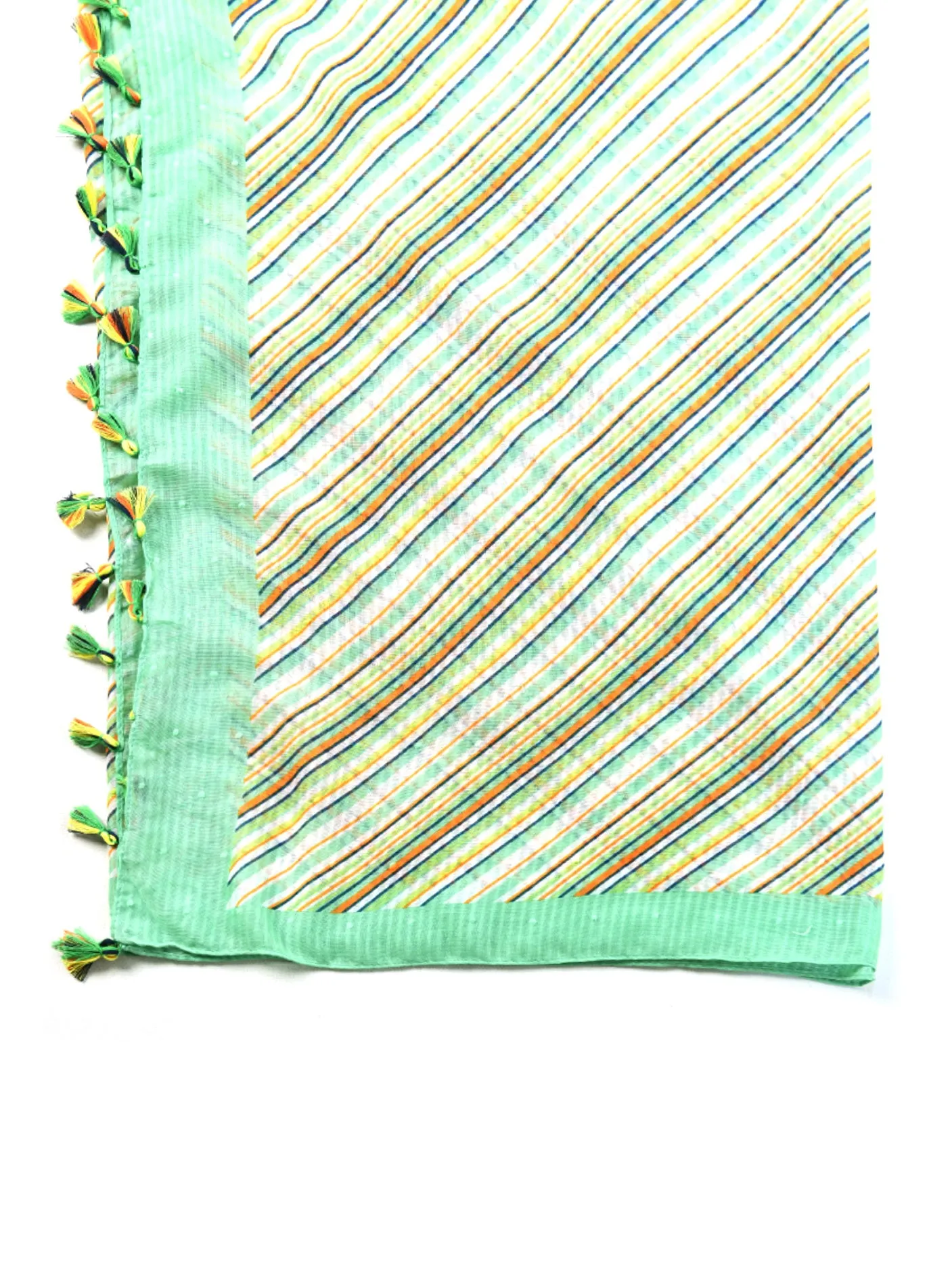 Broshia Viscose Printed Tassel Scarf