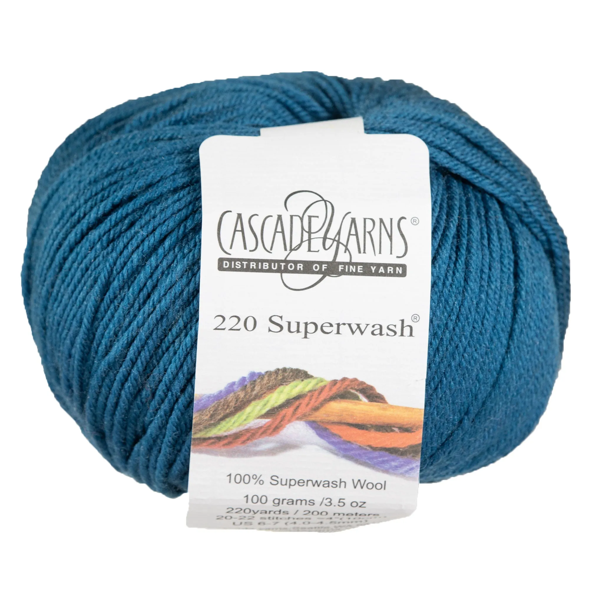 Cascade Yarns 220 Superwash Yarn - 0811 Como Blue