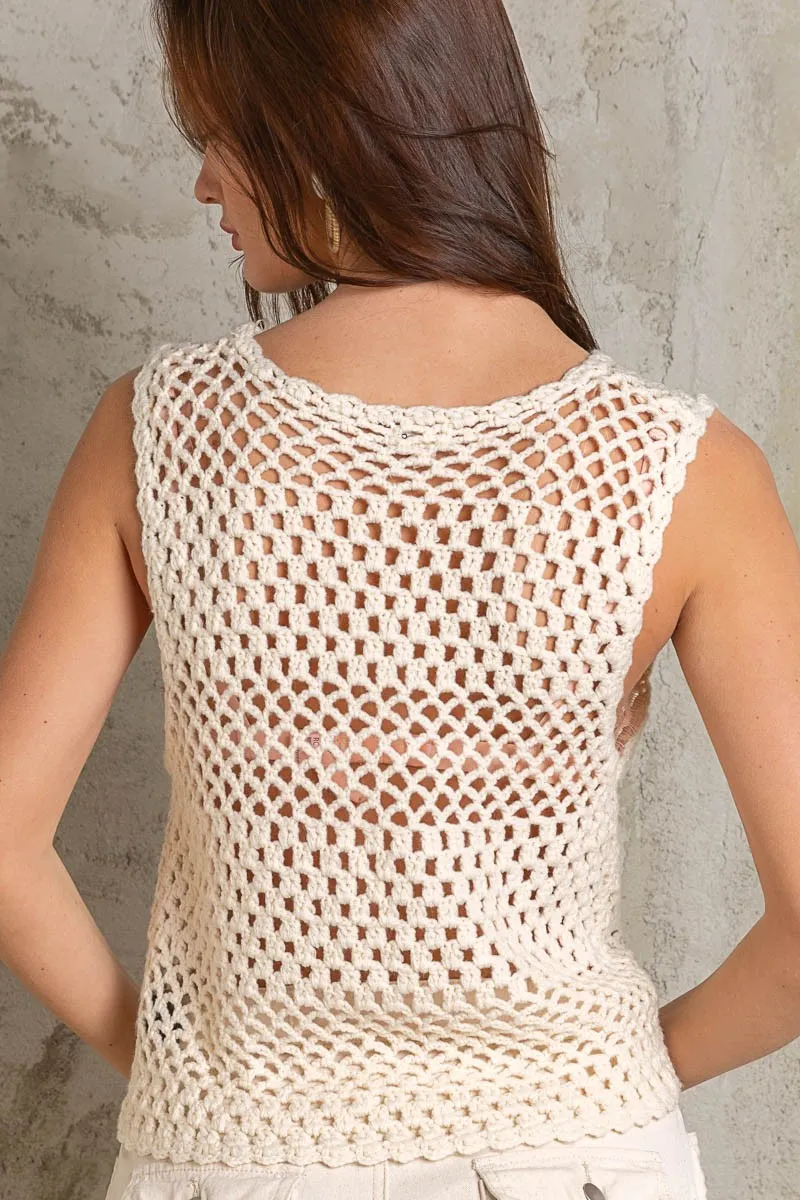 Clara Crocheted Vest