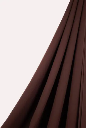 Classic Chiffon Hijab - Dark Chocolate