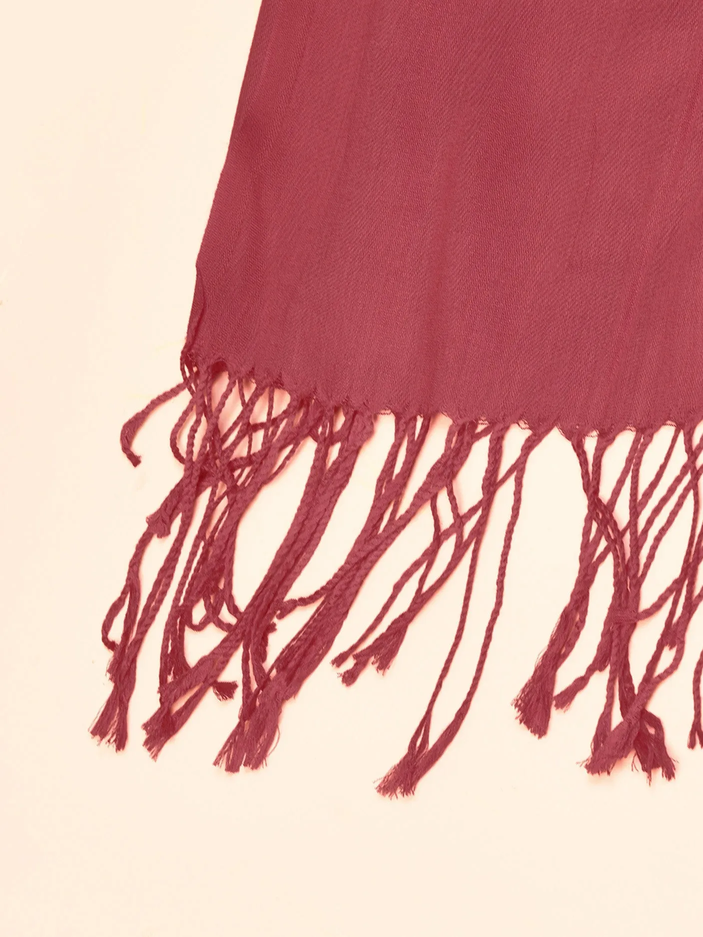 Classic Viscose Scarf - Maroon