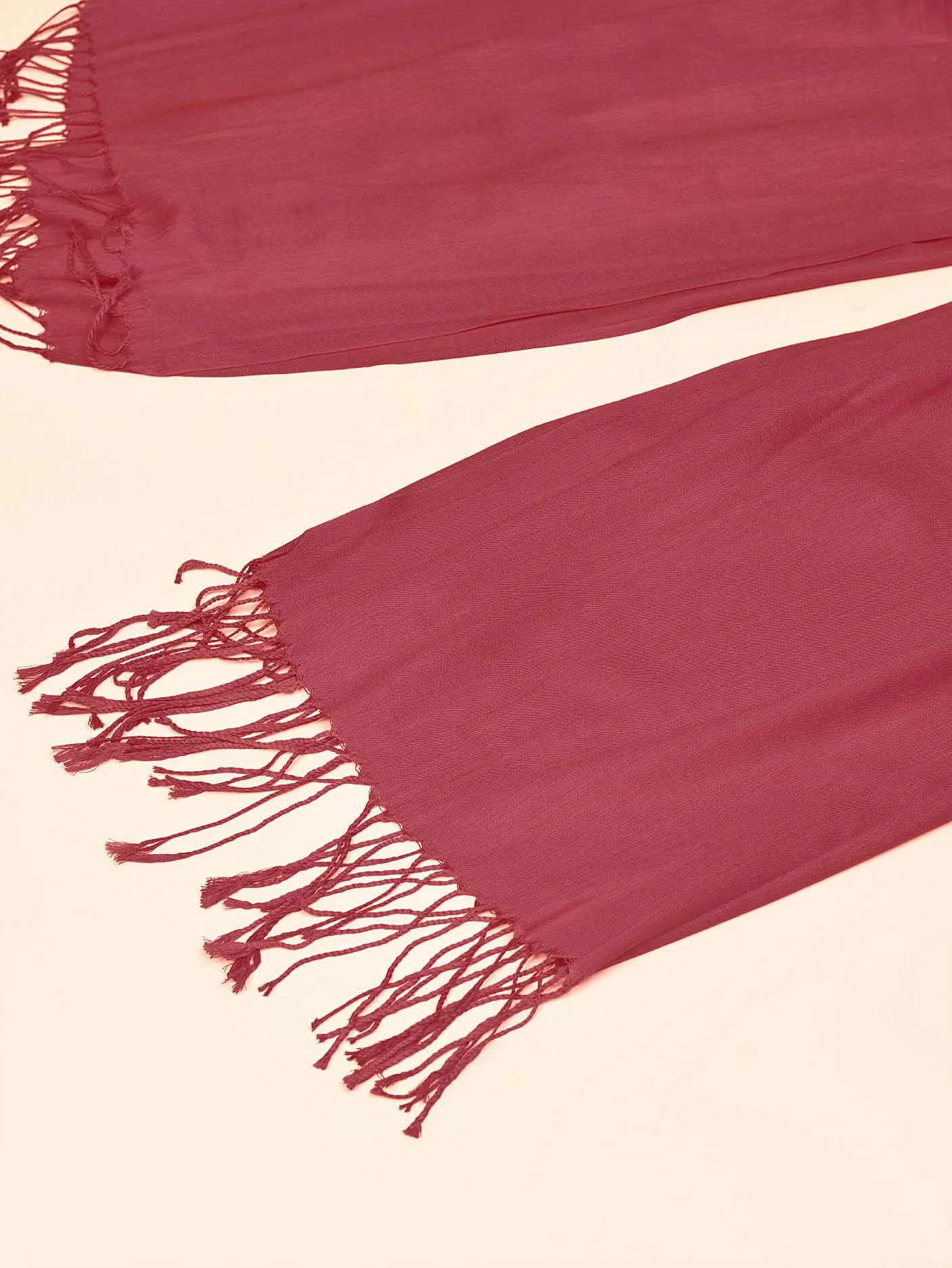 Classic Viscose Scarf - Maroon