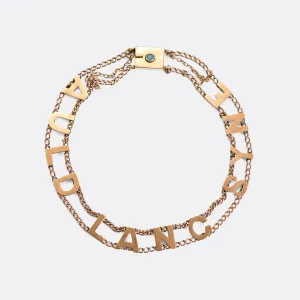Edwardian Gold "Auld Lang Syne" Bracelet