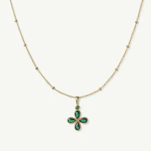 Emerald Clover Necklace