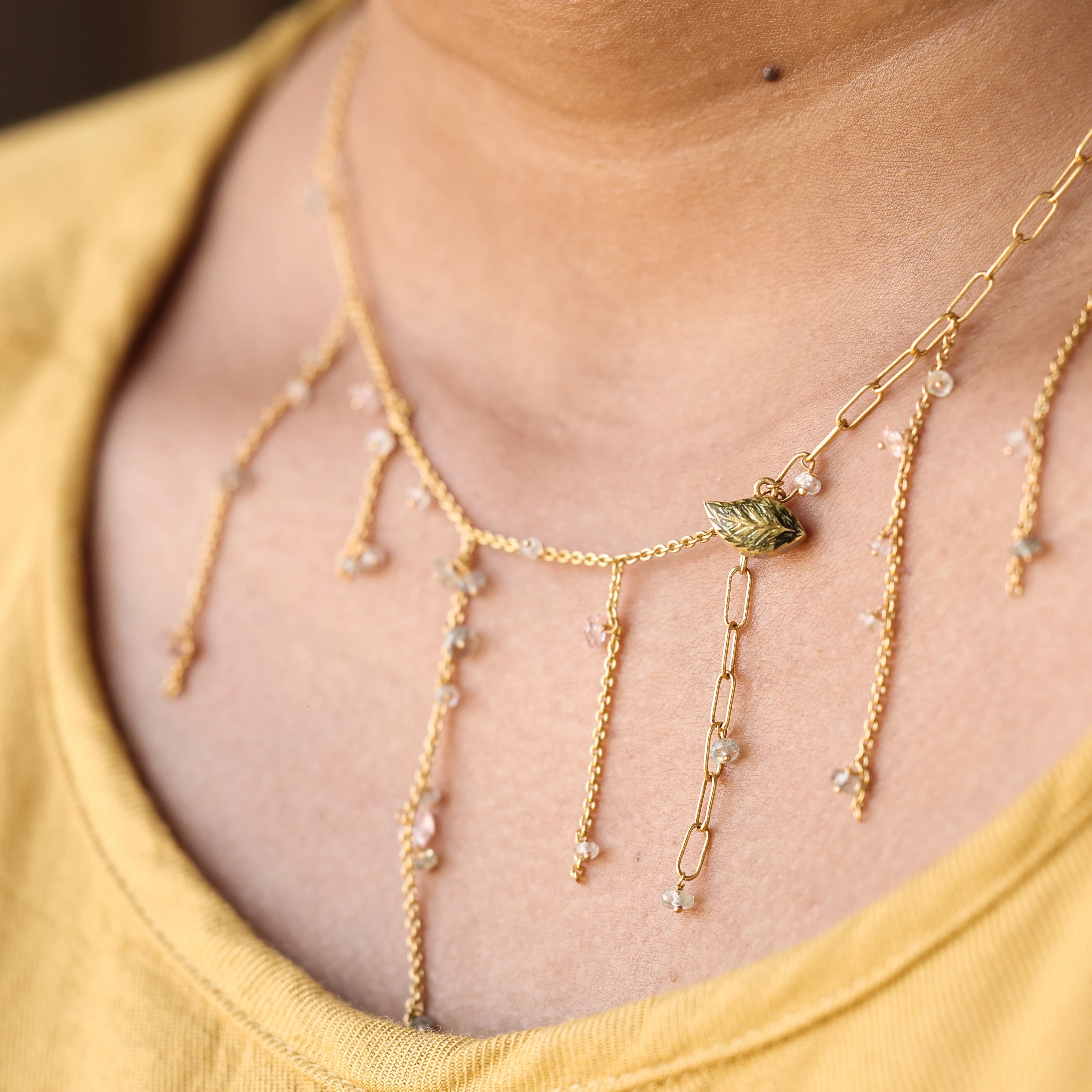 Eye Fringe Necklace