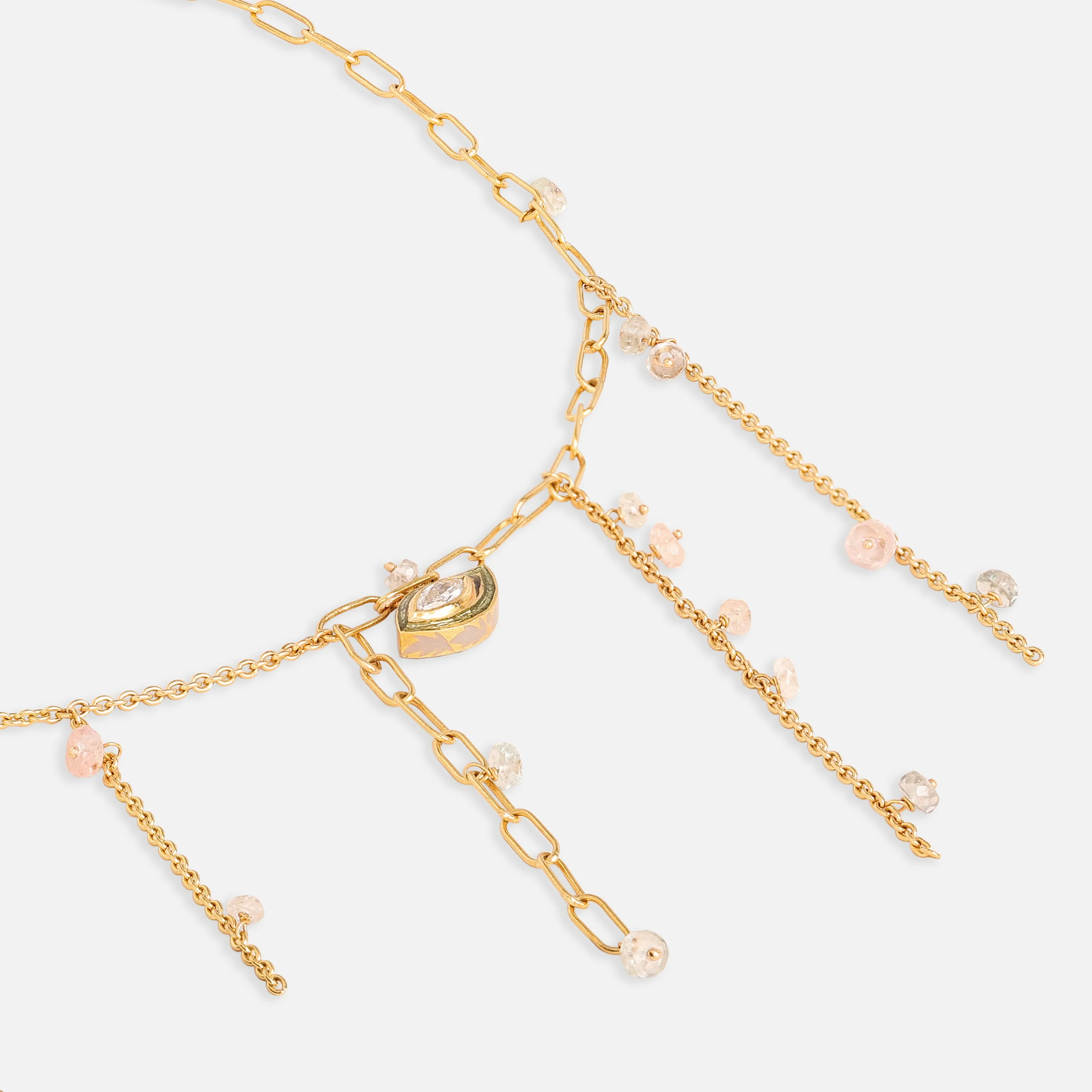 Eye Fringe Necklace