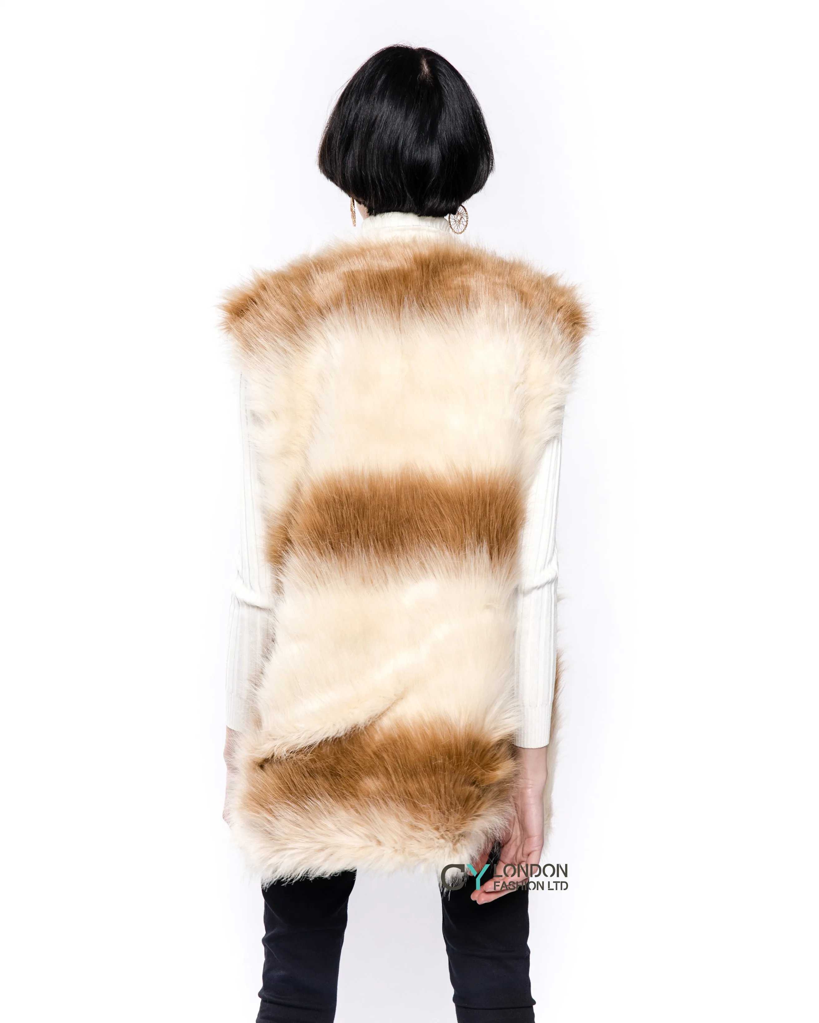 Faux Fur Gilet (BROWN)