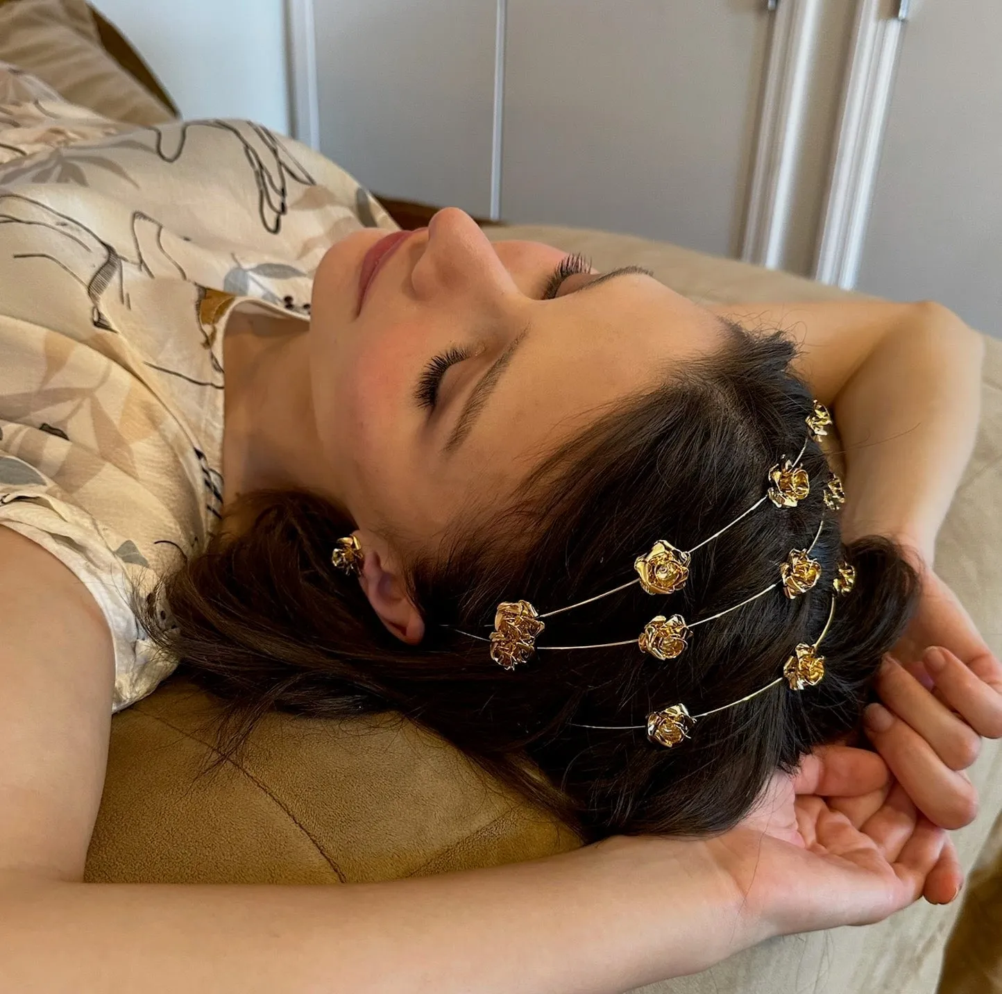 FIELD OF ROSES HEADBAND