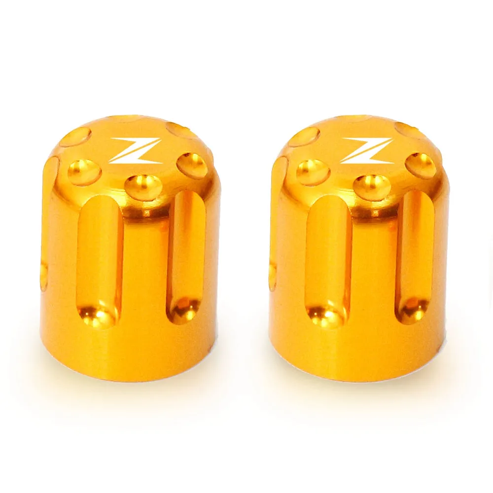 Fit Kawasaki Z1000 Z900 Z800 Z650 Engraved Logo Tire Valve Stem Caps