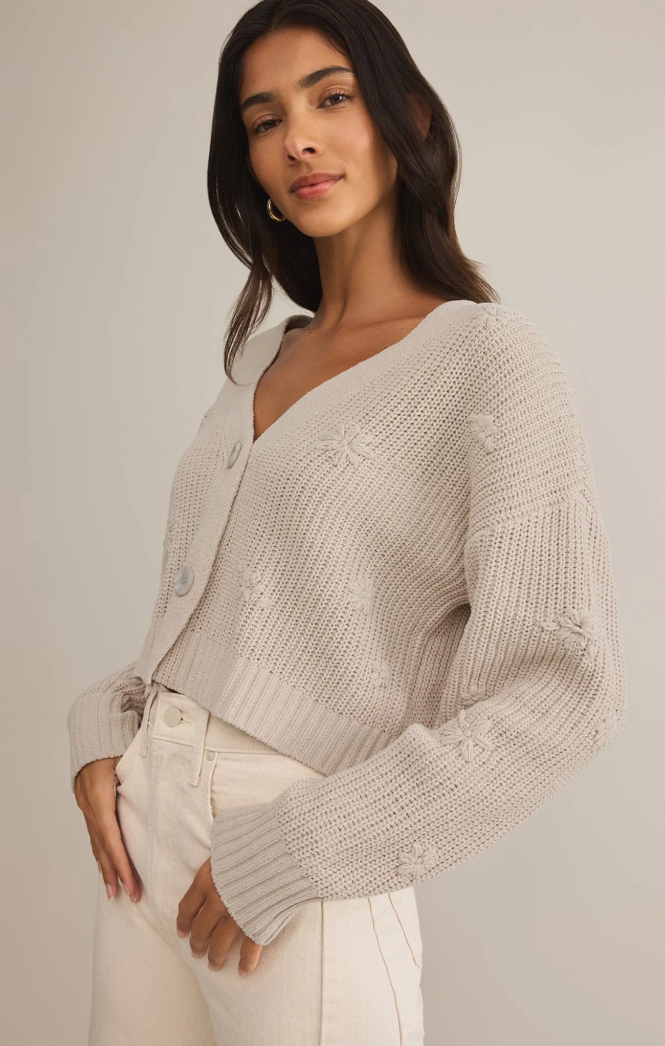 Fleur Cropped Cardigan