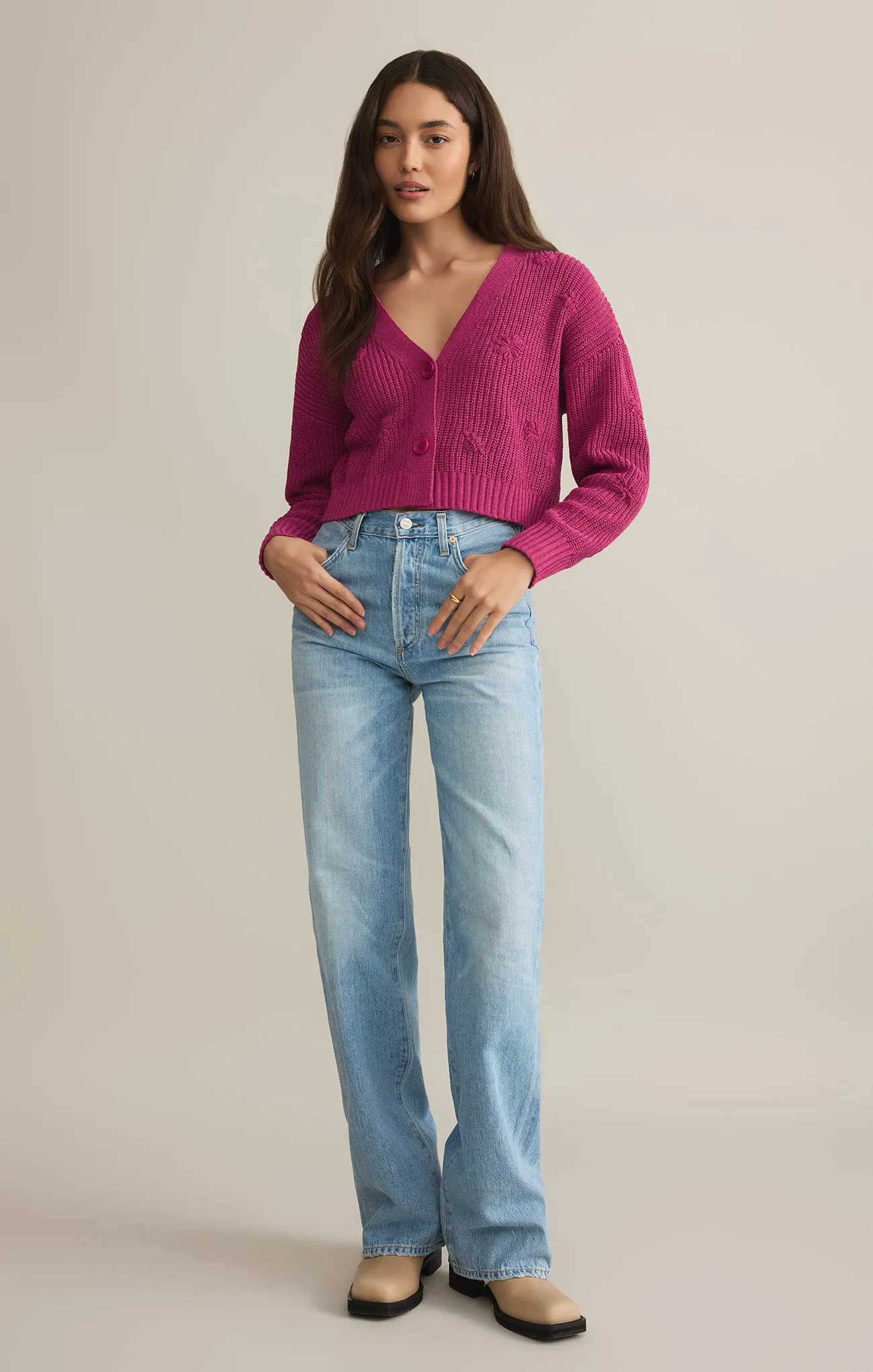 Fleur Cropped Cardigan