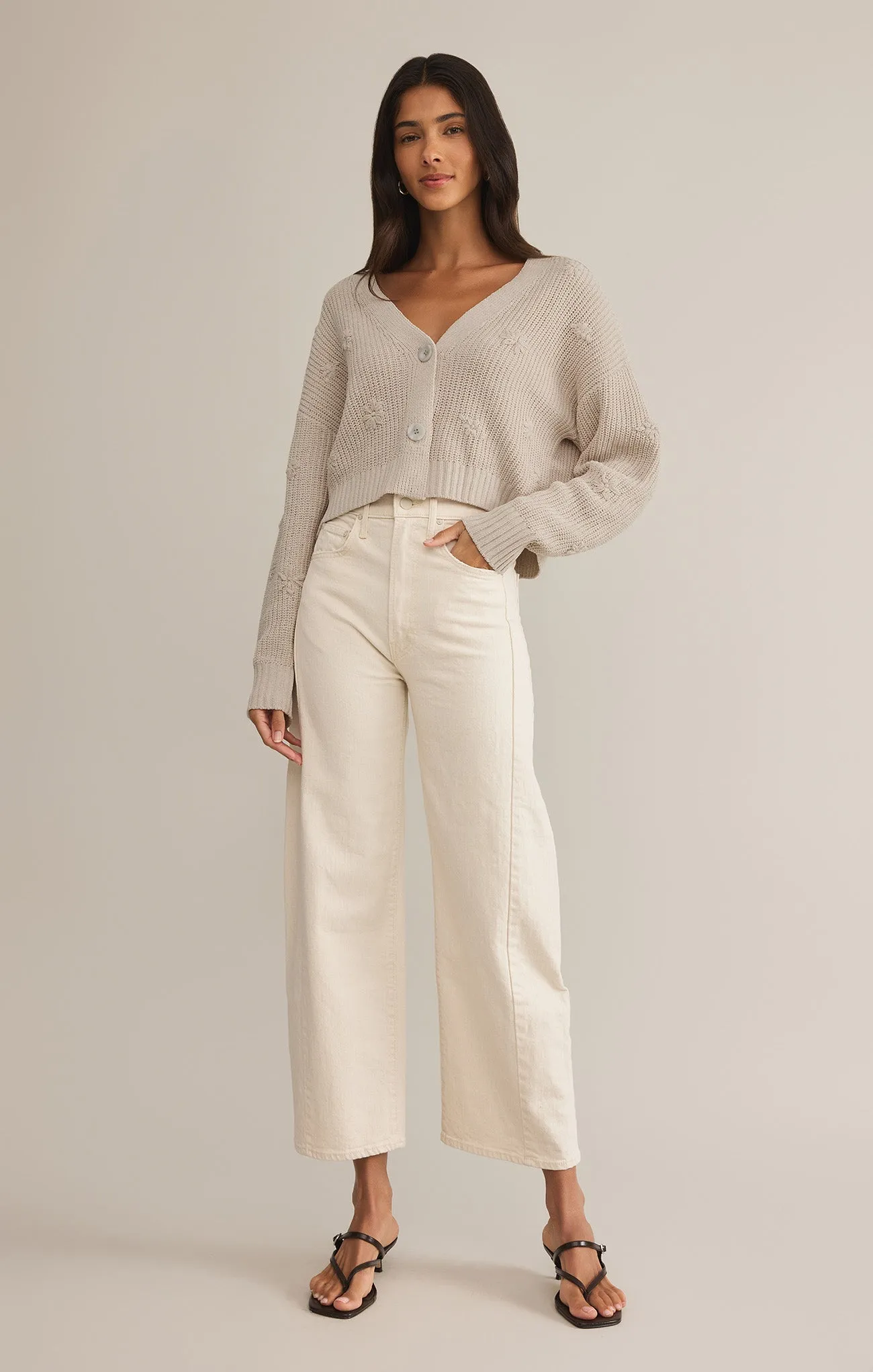 Fleur Cropped Cardigan