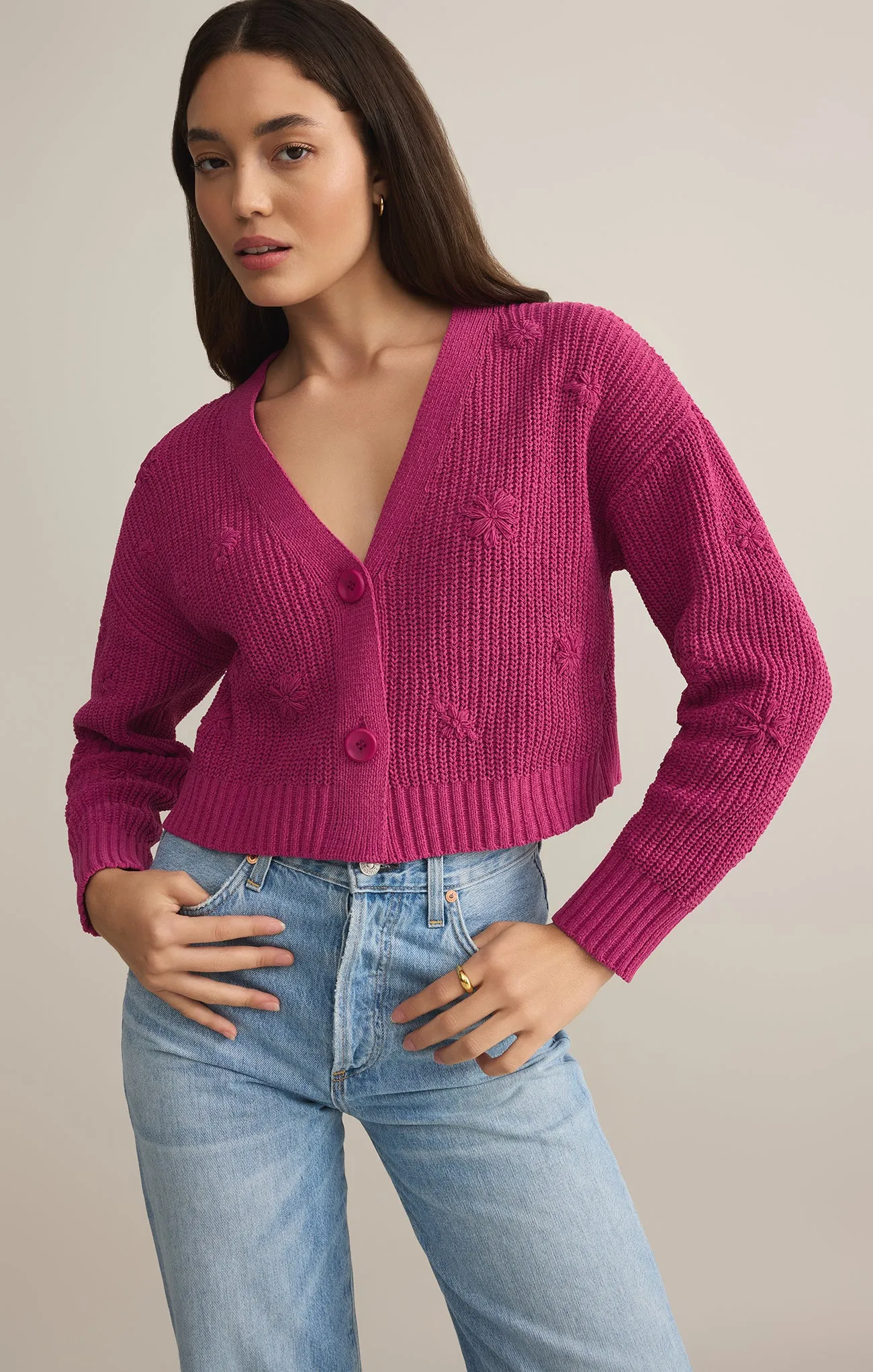 Fleur Cropped Cardigan