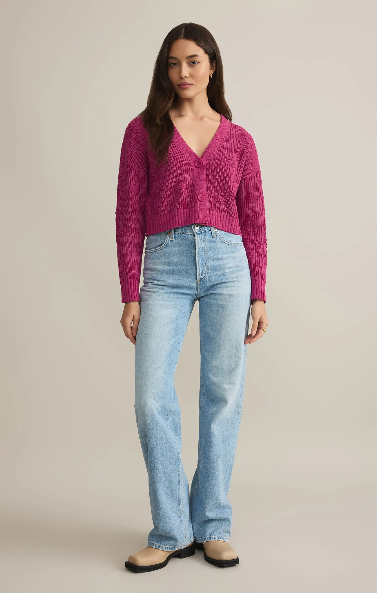 Fleur Cropped Cardigan