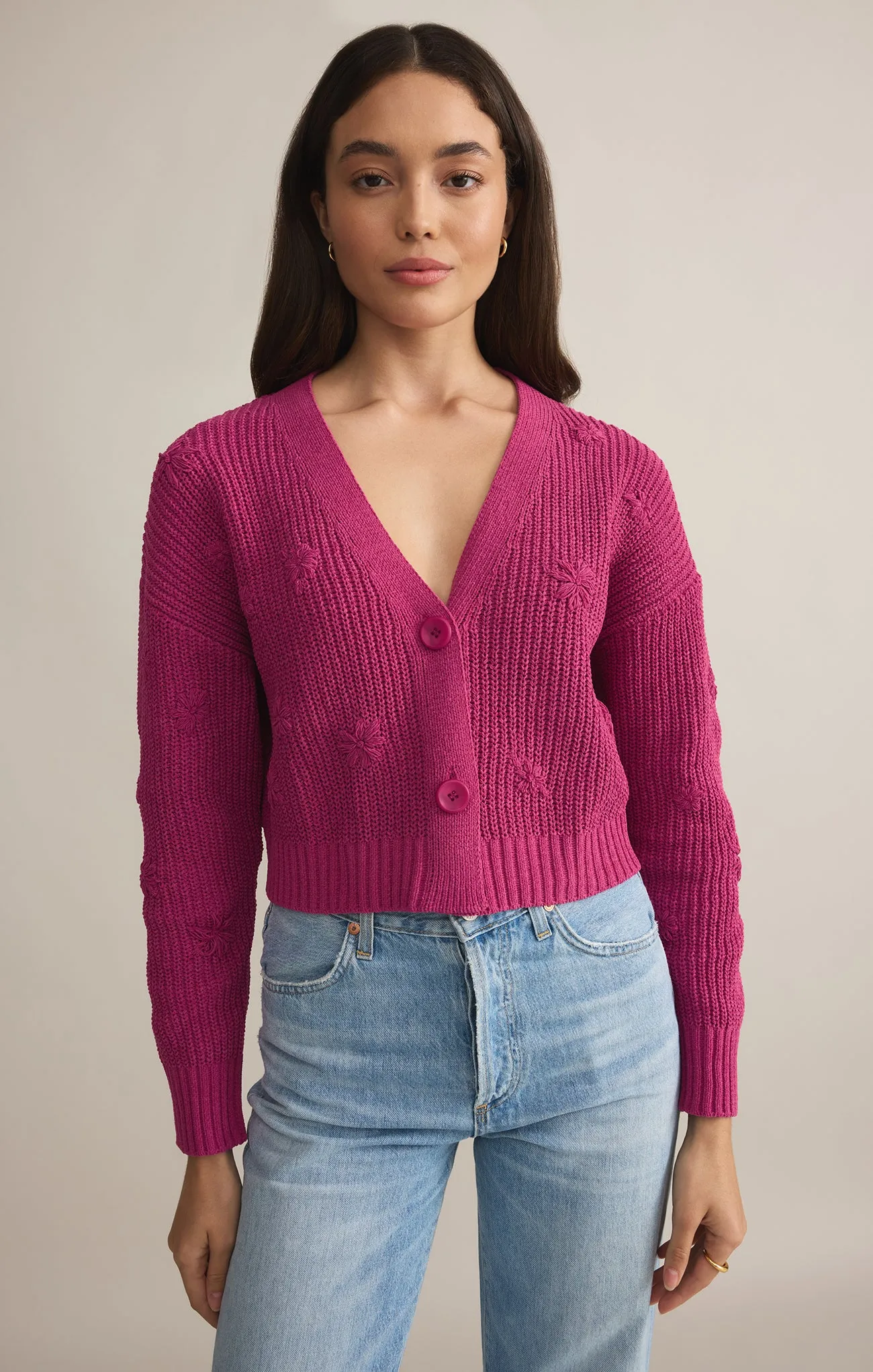 Fleur Cropped Cardigan