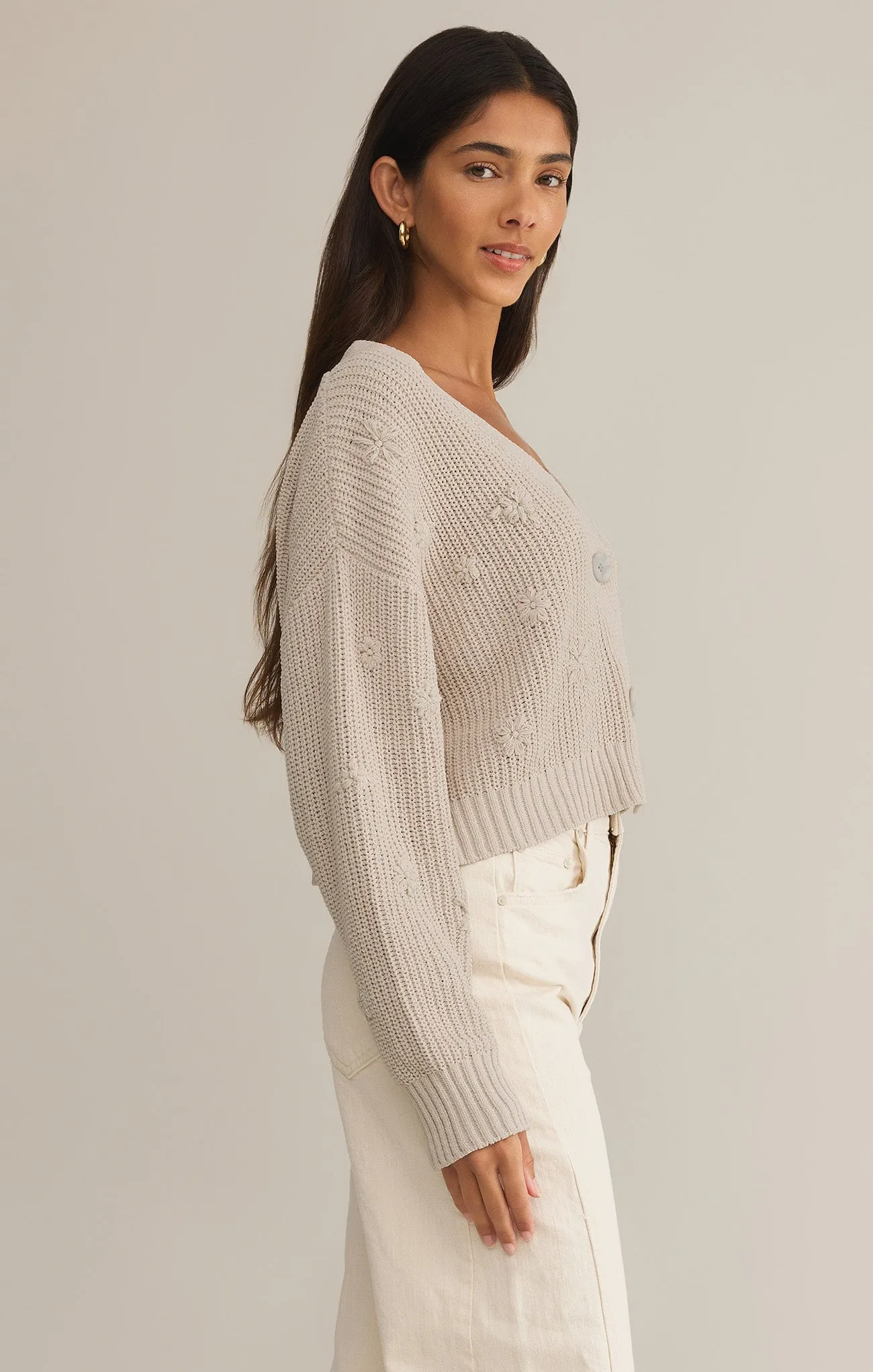 Fleur Cropped Cardigan
