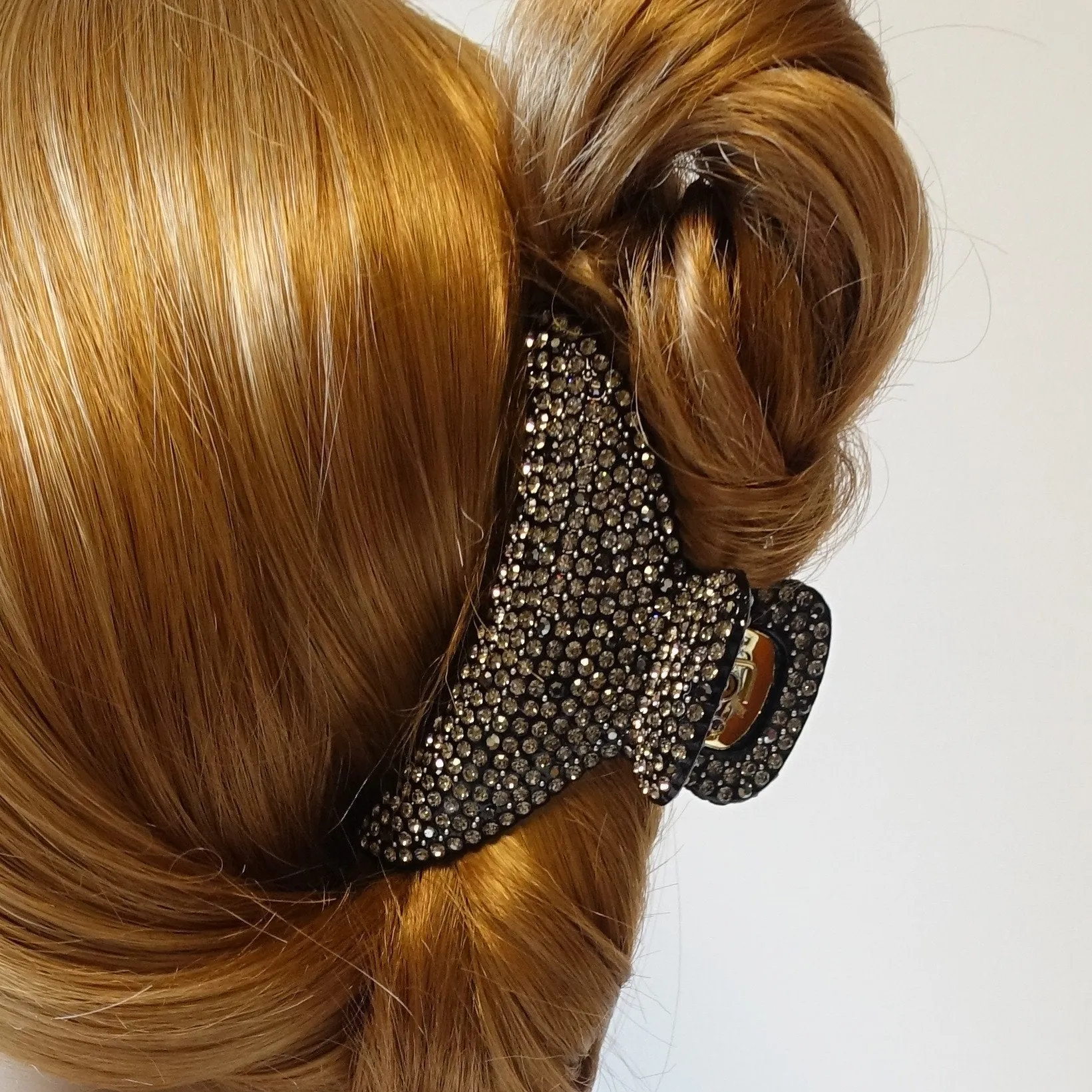 Hand Work Cubic Rhinestone Diamante Jewel Hair Jaw Claw Clip Rhinestone Series-1
