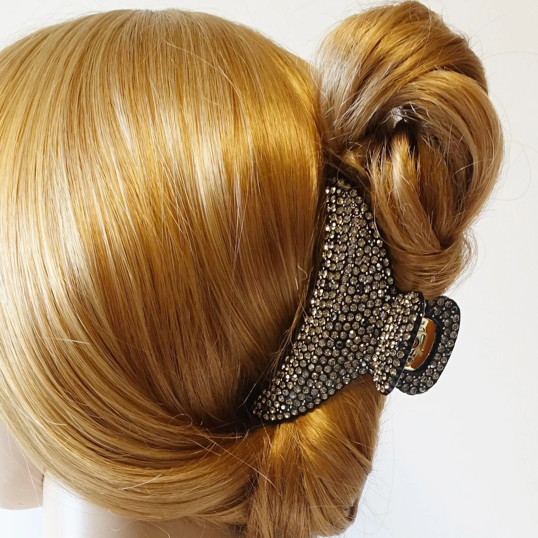 Hand Work Cubic Rhinestone Diamante Jewel Hair Jaw Claw Clip Rhinestone Series-1