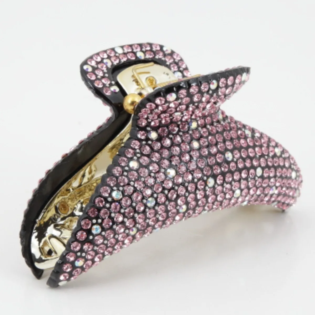 Hand Work Cubic Rhinestone Diamante Jewel Hair Jaw Claw Clip Rhinestone Series-1