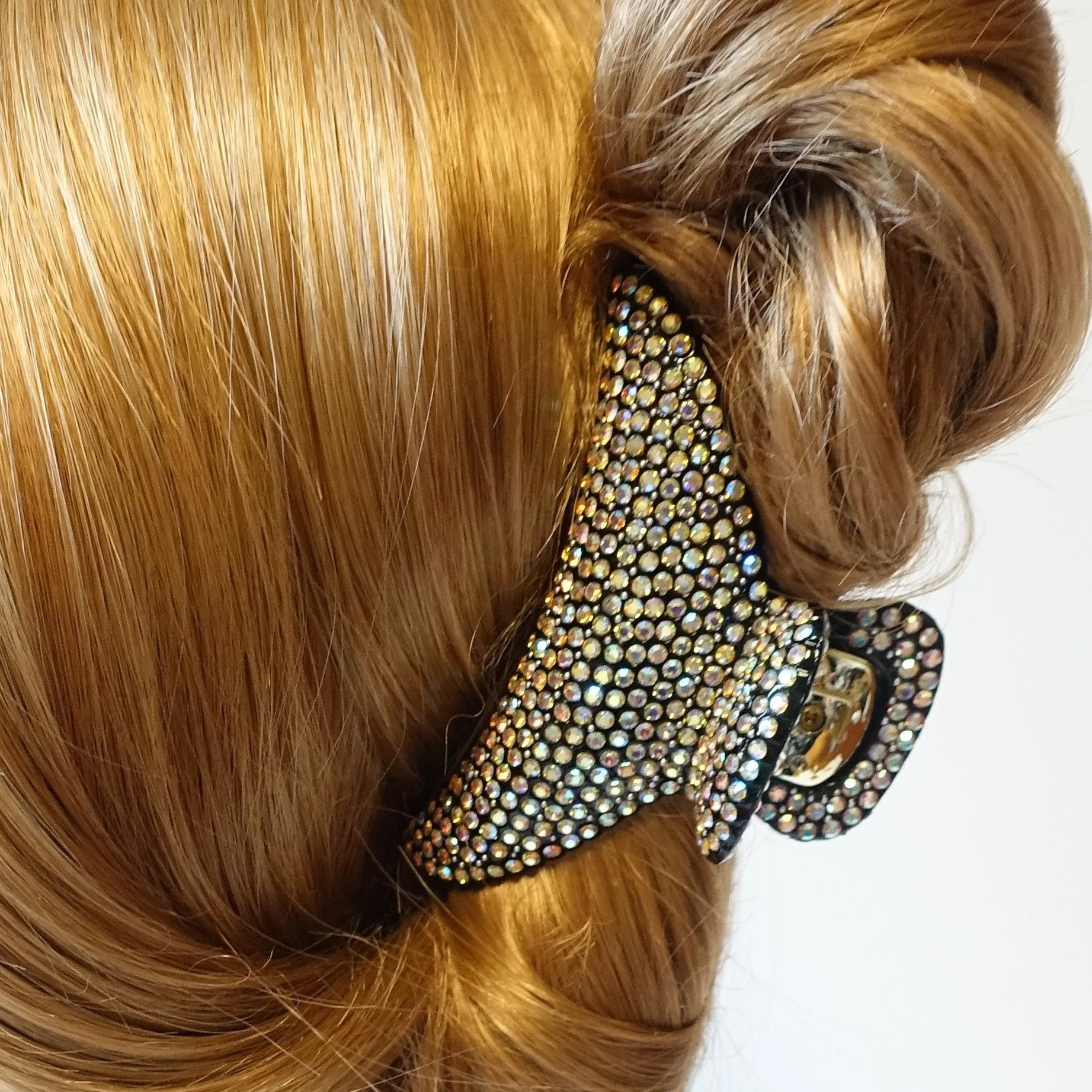 Hand Work Cubic Rhinestone Diamante Jewel Hair Jaw Claw Clip Rhinestone Series-1