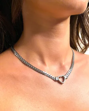HEART SILVER NECKLACE