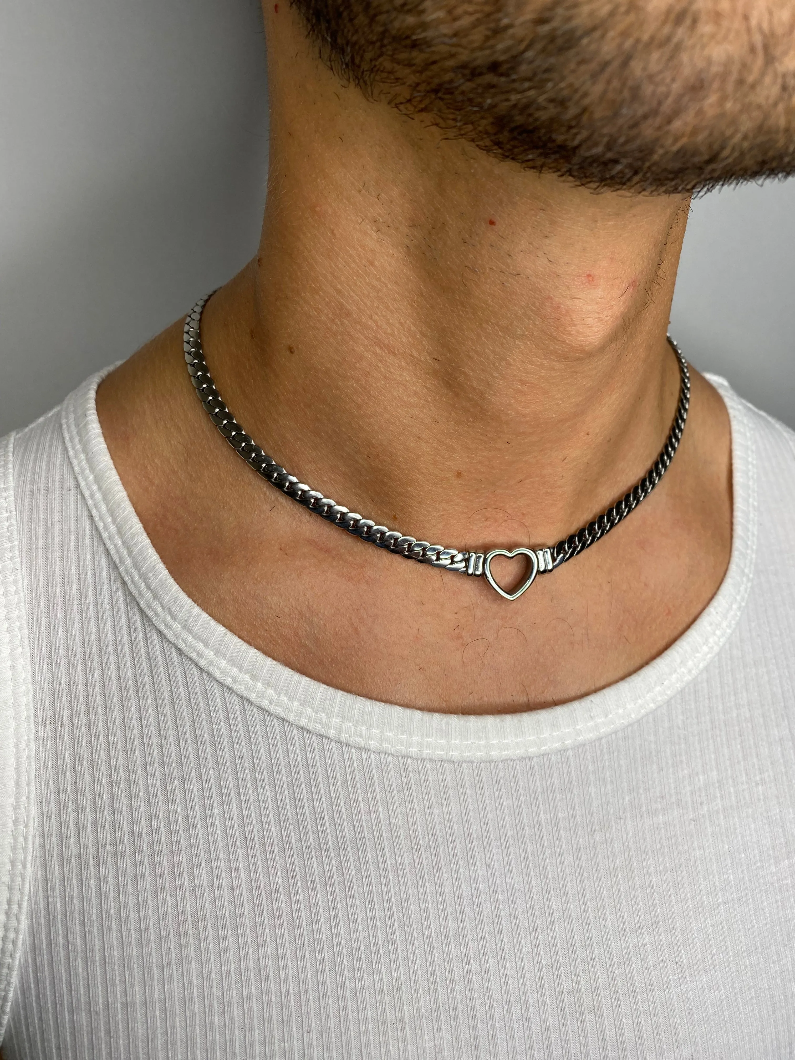 HEART SILVER NECKLACE