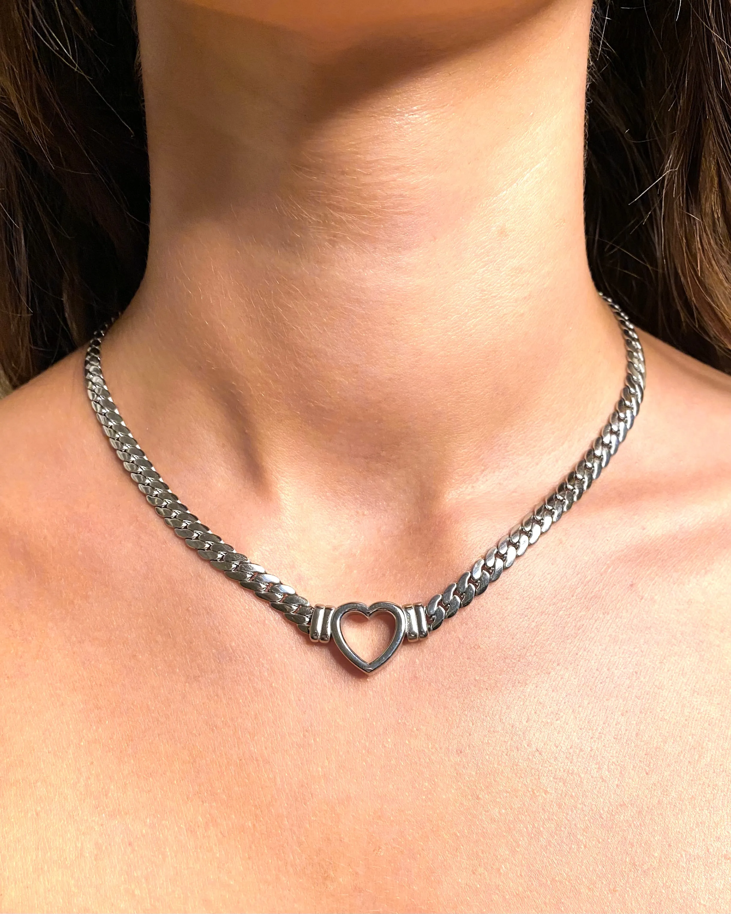 HEART SILVER NECKLACE