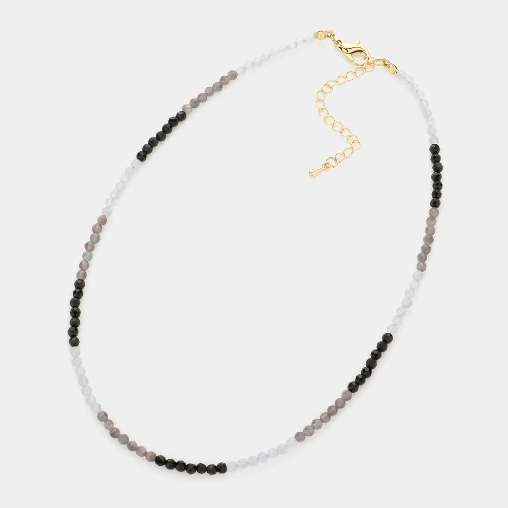 iLLASPARKZ Cats Eye Beaded Necklace