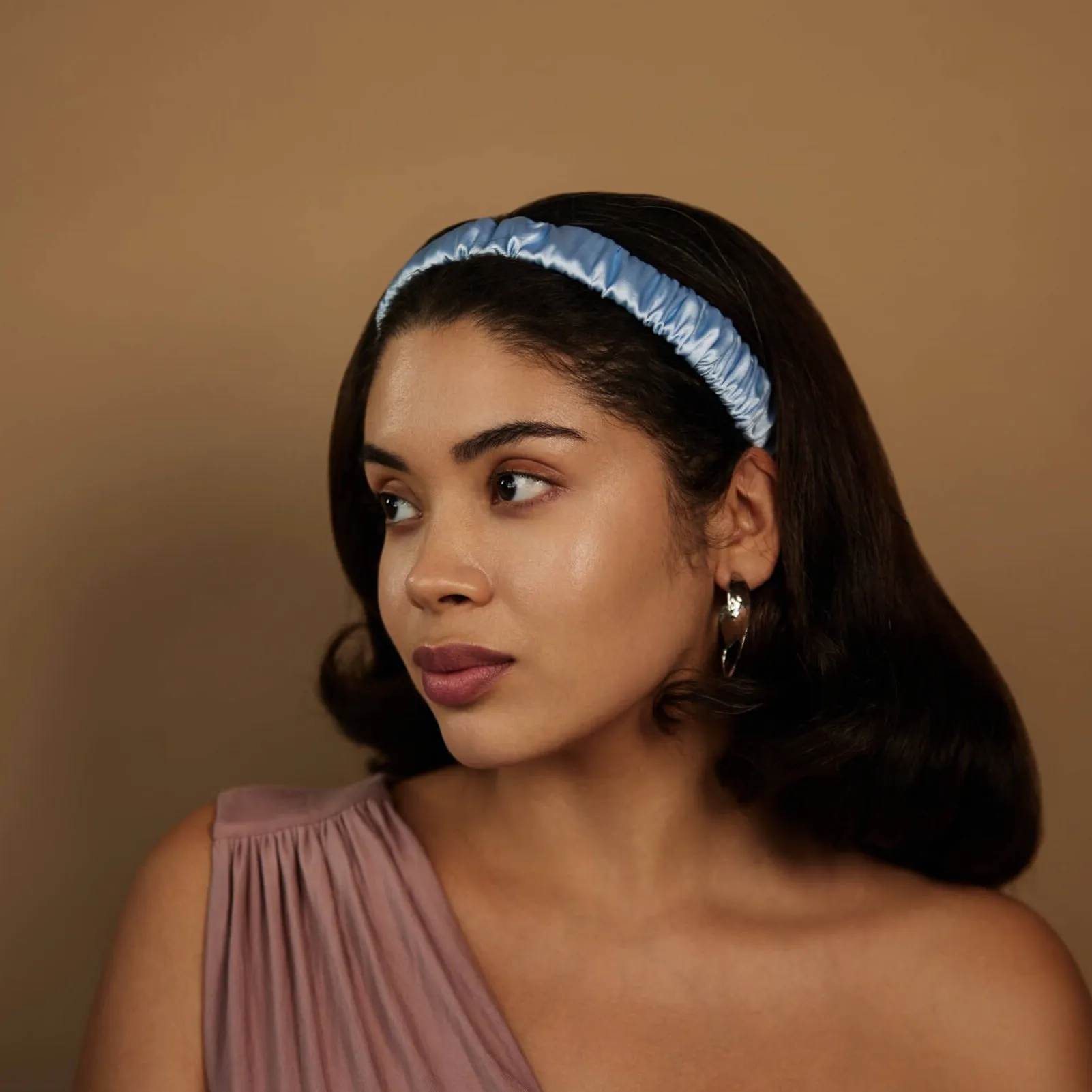 Isey Satin Ruched Headband