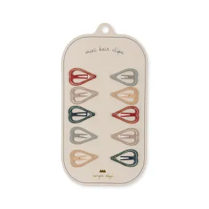 Konges Sløjd 10 Pack Junior Hair Clips Heart Multi One Size