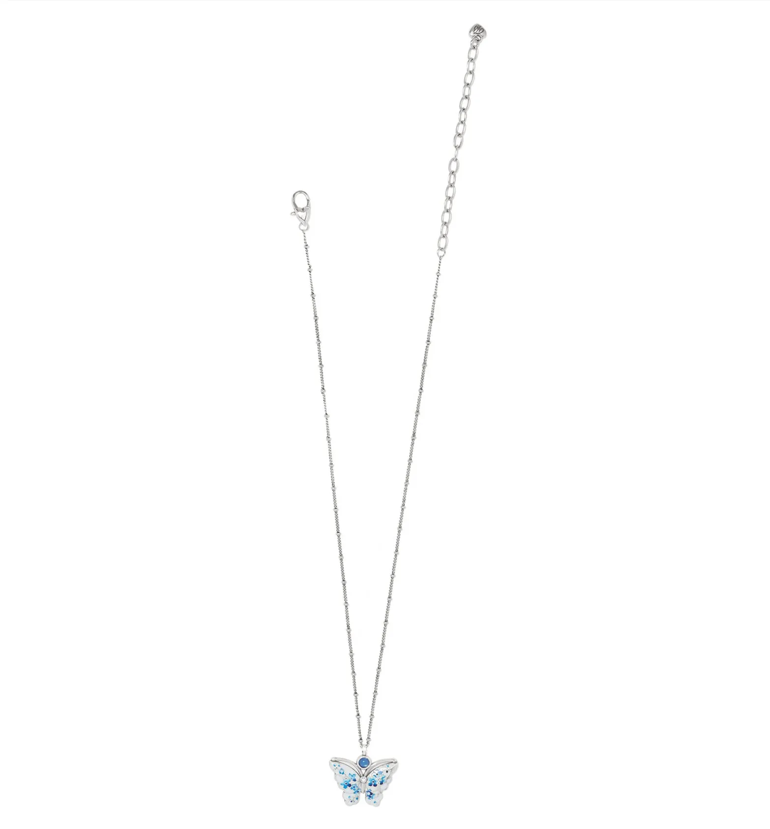 Kyoto In Bloom Blue Butterfly Petite Necklace