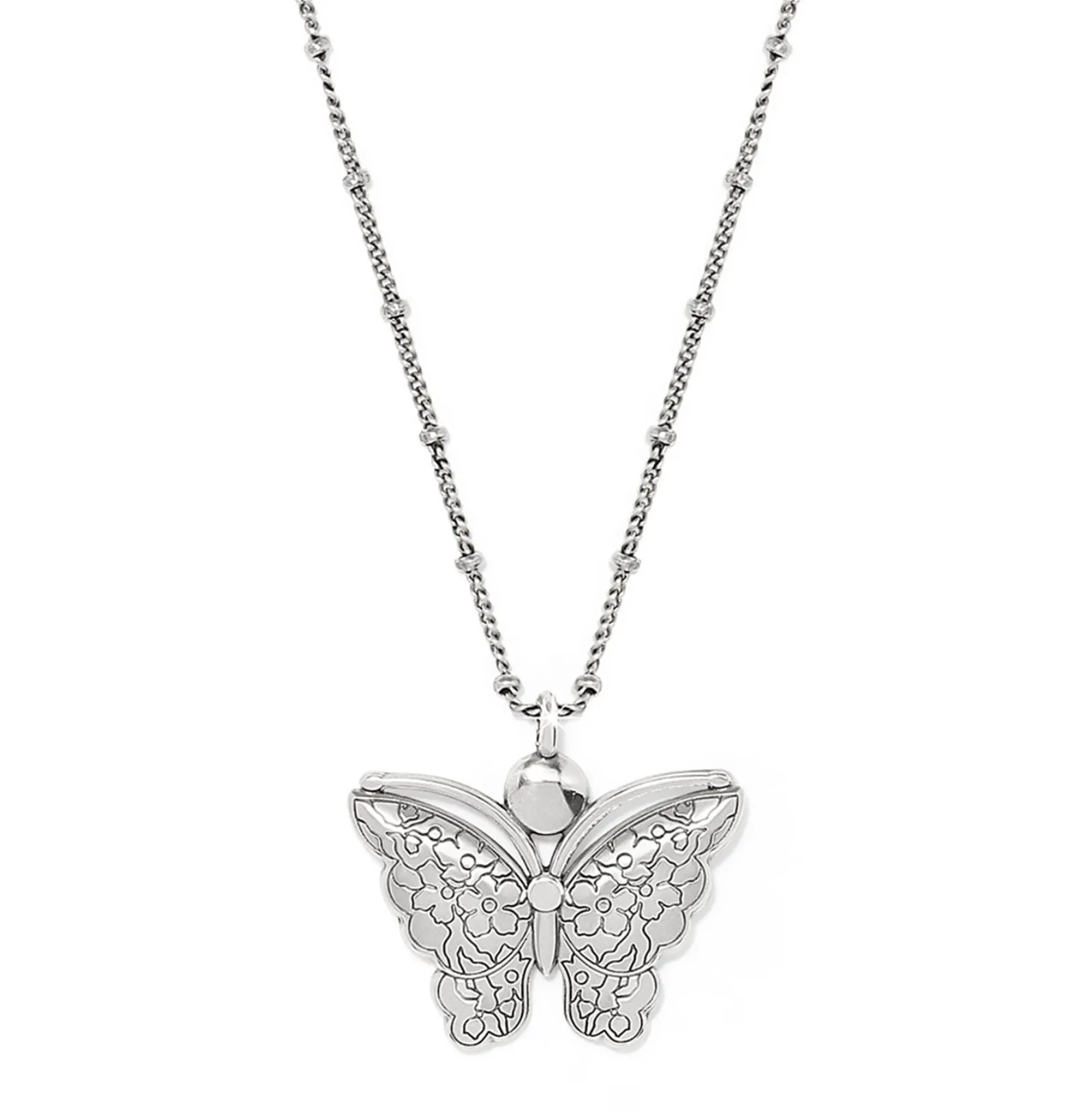Kyoto In Bloom Blue Butterfly Petite Necklace