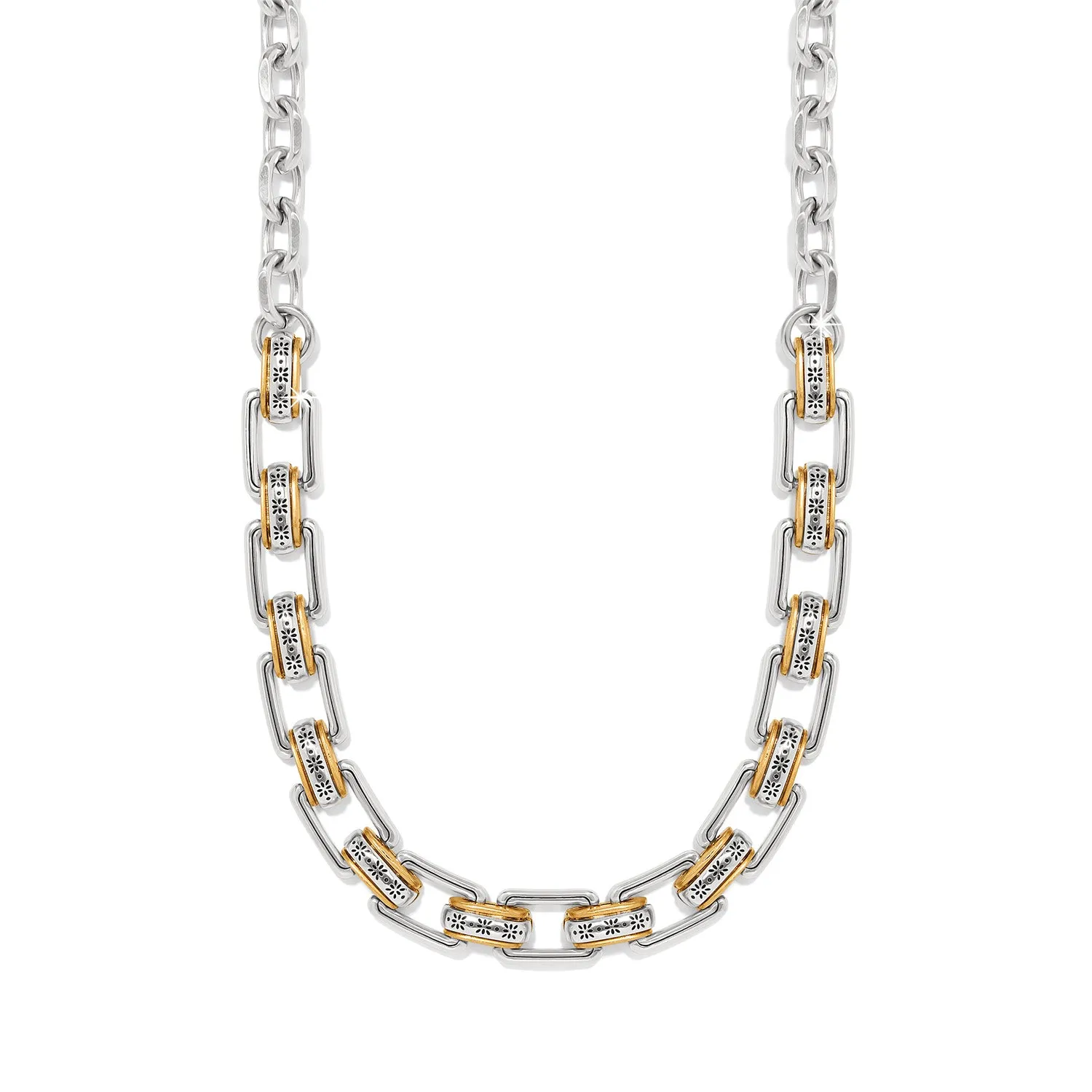 Mosaic 2 Tone Links Necklace