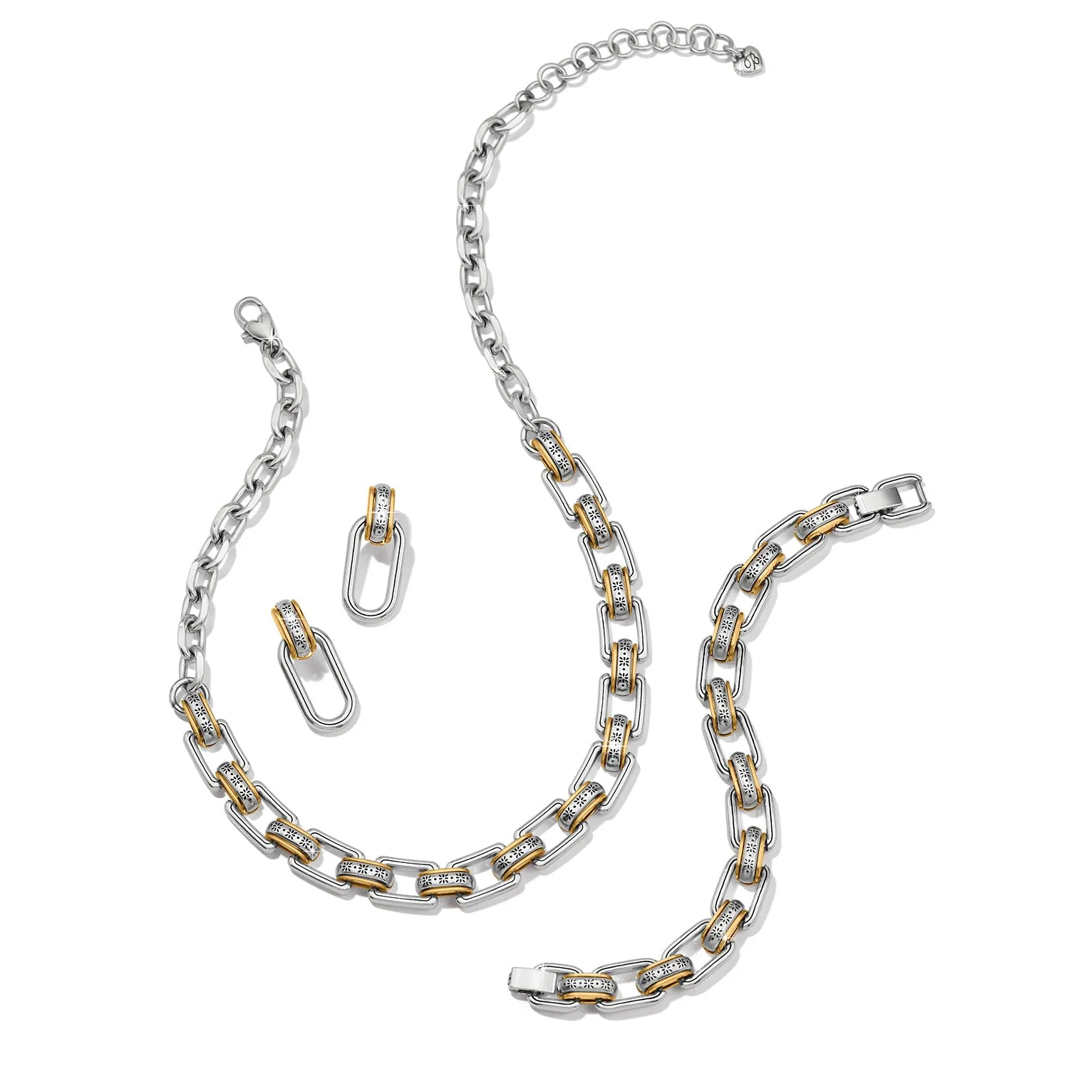 Mosaic 2 Tone Links Necklace